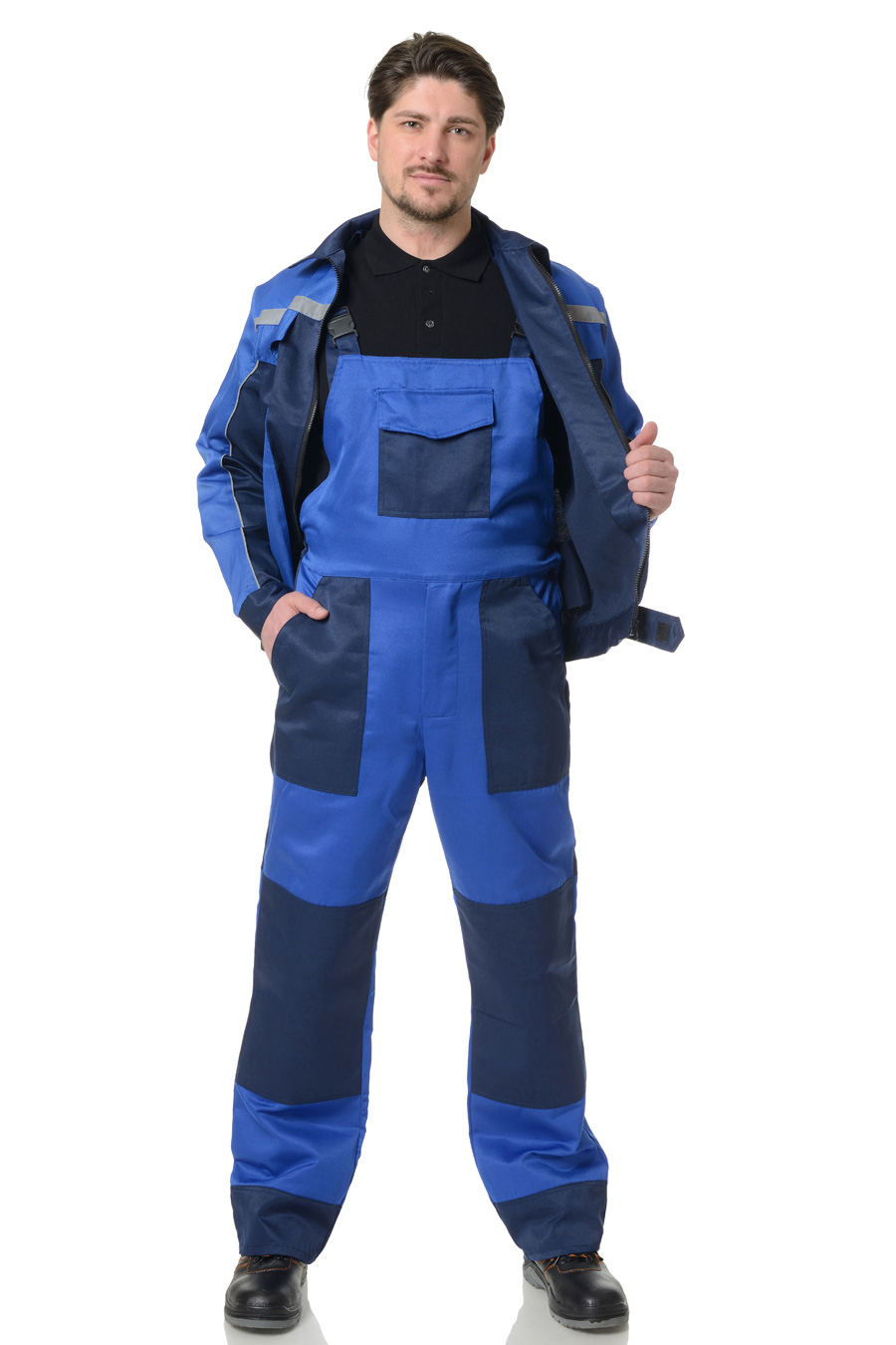 Костюм Бригадир-2 (тк.Смесовая,210) ПРАБО, васильковый/синий (Кос117)